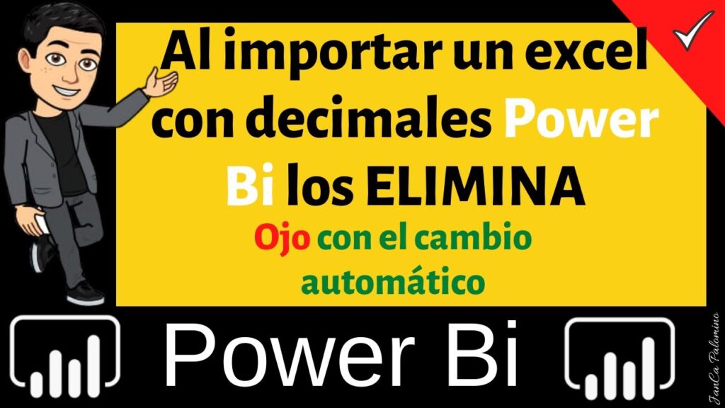 Al importar un Excel con decimales a power bi se eliminan