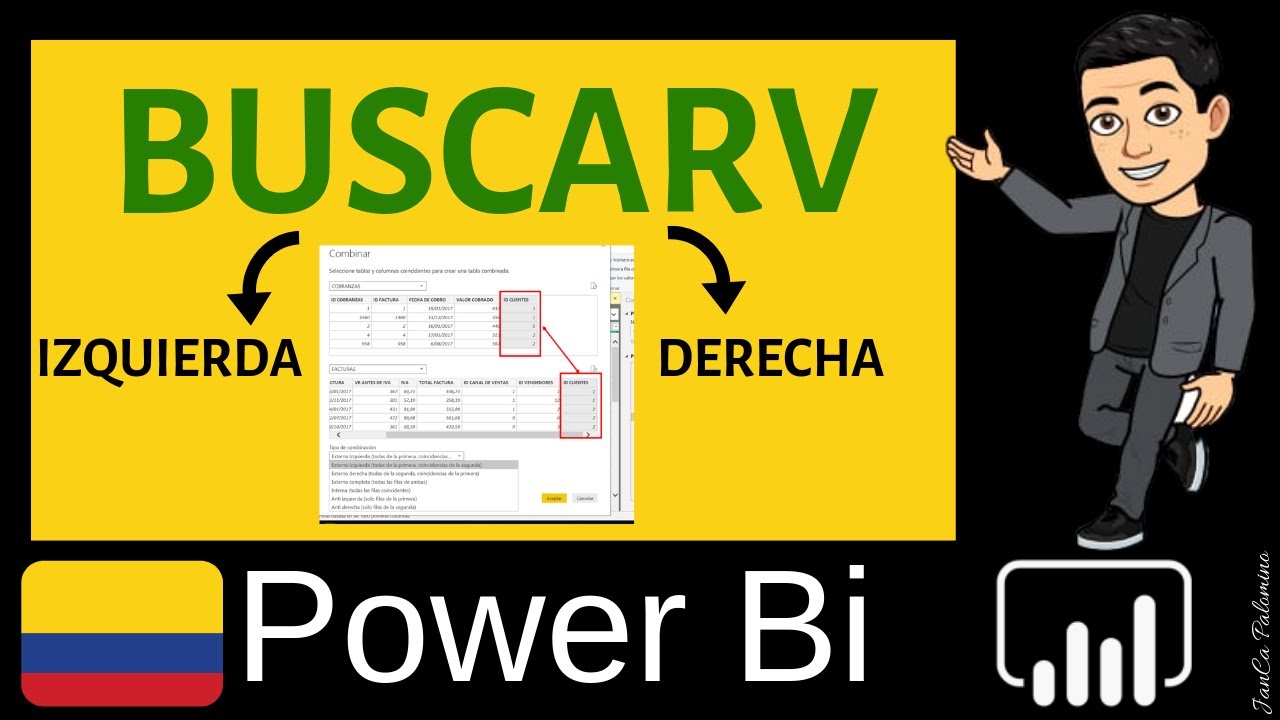 BUSCARV en Power Bi o Función Merge