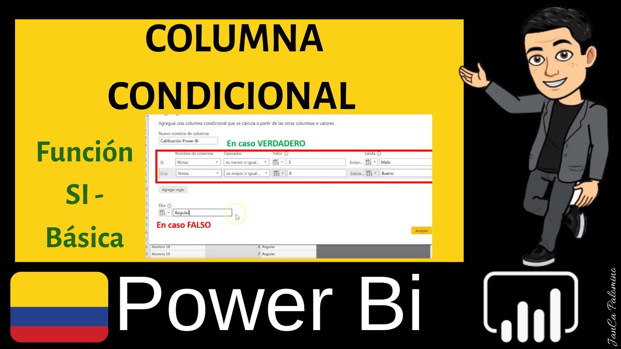Crear Columna condicional en Power Bi Función Si en Power Bi