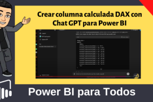 Crear columna calculada DAX con Chat GPT para Power BI