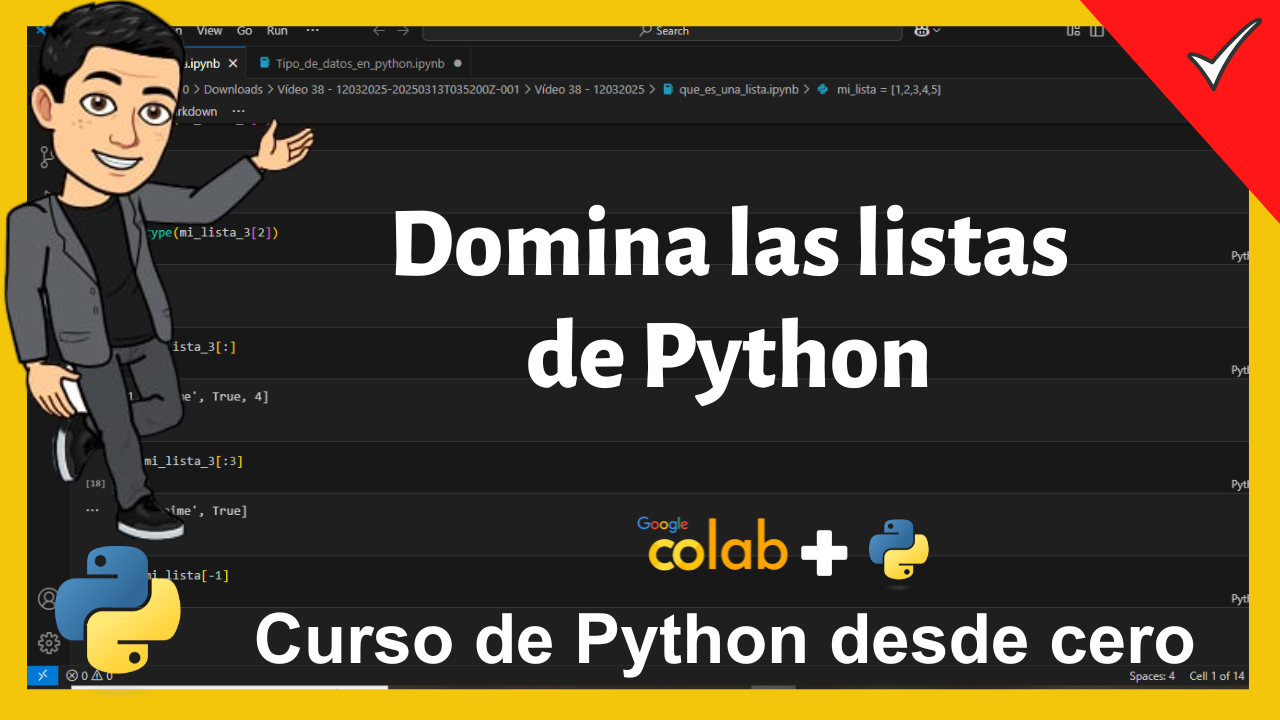 Domina las listas de Python