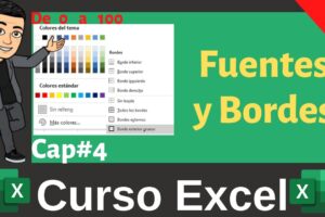 Fuentes y Bordes en Excel