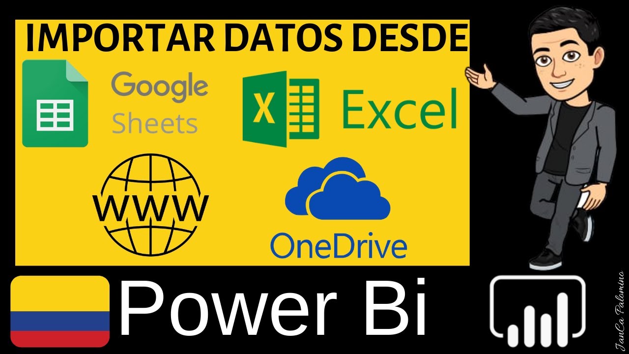 Importar datos de Excel OneDrive Google Sheets Página Web TXT a Power Bi Desktop