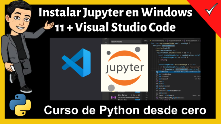 Instalar Jupyter en Windows y Visual Studio Code