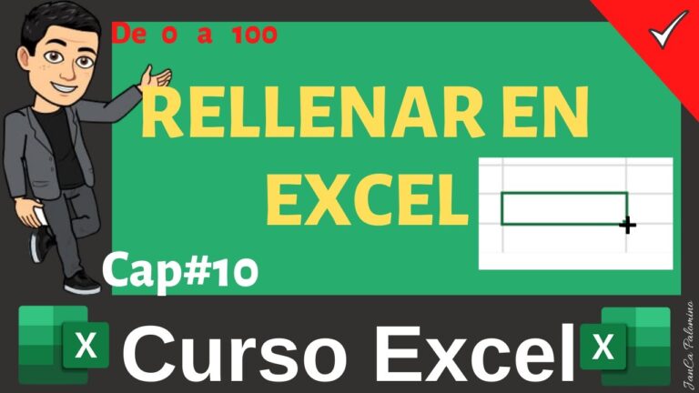 Rellenar en Excel números y texto