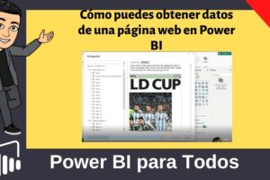 Cómo puedo obtener datos de una página web en Power BI